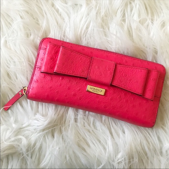kate spade Handbags - kate spade Ostrich Leather Wallet